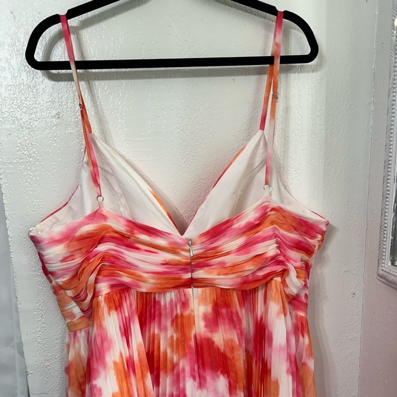 Plus size Pink and Orange Dress size 22W - Picture 5 of 9